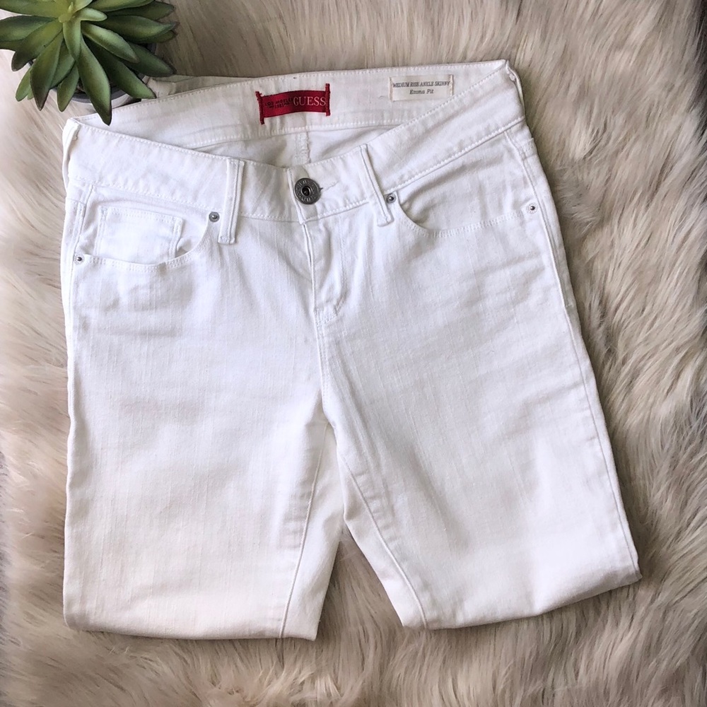 Guess Skinny White Jeans - Picture 2 of 5